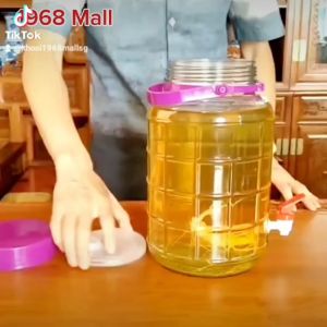 [HỎA TỐC TpHCM] Bình Thủy Tinh 20L (20 Lít 20000ml) Ngâm Ruou Sâm Có Nắp Quai Cầm Hũ (Hủ) Thuỷ Tinh