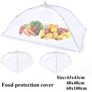 1PC Food Cover Mesh Folding Washable Flies Tables Cover Insect Proof Protective Dish Covers Home Kitchen Storage Accessaries