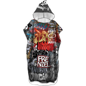 FRENZEL เสื้อคลุมกันน้ำหลวมๆ แห้งเร็วสำหรับดำน้ำ ผ้าขนหนูซับน้ำสำหรับเล่นน้ำชายหาด ผ้าขนหนูห่ม ผ้าขนหนูผู้ชาย ผ้าขนหนูผู้หญิง