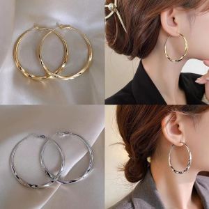 Corinna Fashion Metal Twisted Pattern Earrings Cool Temperament Earrings Versatile High-end Earrings