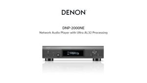Denon DNP-2000NE: High-Performance Audio Player & Preamplifier