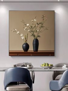 New Chinese Style Living Room Decorative Painting Restaurant Sofa Background Wall Art Bamboo Plum Blossom Traditional Chinese Painting