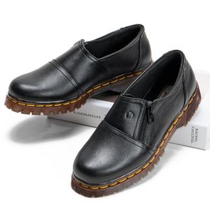 Sepatu Dr Martens Boots Kulit Wanita Low Cut Slip On Like Docmart DM31