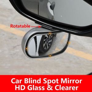 【COD】Universal Car 360° Wide Angle Side Rearview Mirror Convex Blind Spot Auxiliary Mirror Driving