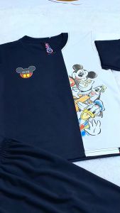 Setelan Kakak Adik Couple Bahan Tebal & Lembut Usia 1-8 Tahun