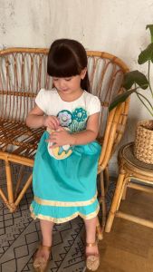 Two Mix Dress Anak Fashion / Pakaian Anak / Baju Anak Perempuan 1-12 tahun 4050