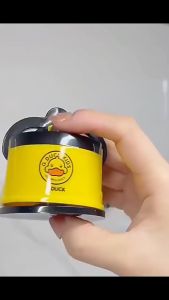 Yellow Duck Knife Sharpener Whetstone Household Sharpening Tool Kitchen Gadget Knives Scissors Sharpens Grinder with Suction Pad