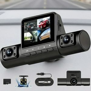 Camera Hành Trình Full HD 1080P 4 Ống Kính Góc Rộng Với Chức Năng Ghi Hình Vòng Lặp Màn Hình IPS Hỗ Trợ Thẻ Nhớ Lên Đến 32G Stonego