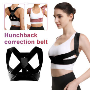 Back Waist Posture Corrector Adjustable Adult Shoulder Correction Align Relieve Pain Belt Waist Trainer Shoulder Lumbar Brace Spine Support Belt Vest| DaQueen