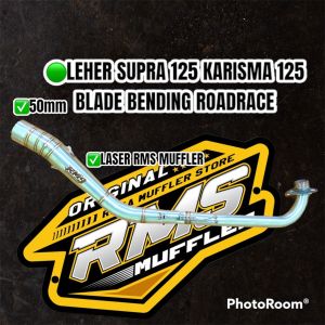 LEHER SUPRA X125 KARISMA BENDING NAIK ROADRACE NGACENGG ORIGINAL RMS MUFFLER