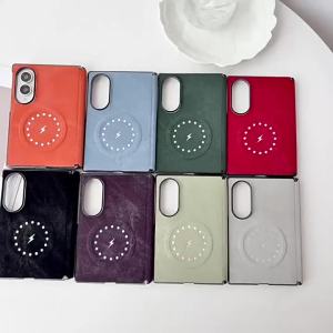 Z Fold8 Wide Luxury Denim Jeans Magnetic Case for Samsung Galaxy Z Fold 8 Ultra 7 8 Shockproof for Magsafe Lightning Logo Cover