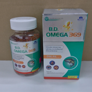 Viên uống Omega 369 hỗ trợ thị lực giúp giảm mỡ máu hộp 100 viên