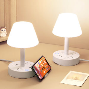 New 2025 Multi-Functional Desk Lamp Bedroom Night Light Sleep Lamp with Socket Integrated Multi-Purpose Reading Lamp