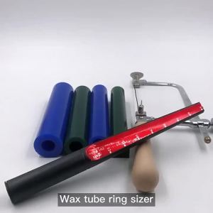 Wax Ring Sizer Jewelry Wax Reamer Carving Tool with Blade Lightweight Wax Tube Knife Ring Maker Measuring Rule