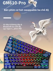 Bàn Phím Cơ Dual-Mode Bluetooth Dây 61 Phím