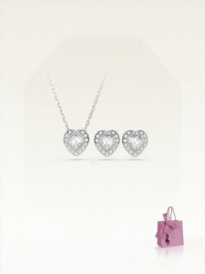 Swarovski | Star-style Heart Pendant Necklace