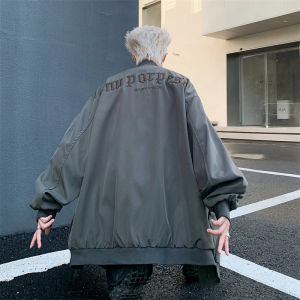 American Style Loose Fit Baseball Jacket Mens Spring Autumn Trendy Hiphop Zipper Workwear Top Youth Popular Long Sleeve