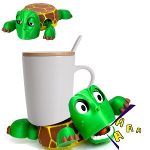 Creative Funny Turtle Cup Pad Cute Turtle Base Decoration Funny Expression Stress Relieve Tea Coffee Mug Anti-Scald Mug Base