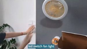 Adjustable Angle Telescopic dimming 30w with lights Silent ceiling fan Living Room Kitchen Bedroom Fan light Indoor home lighting