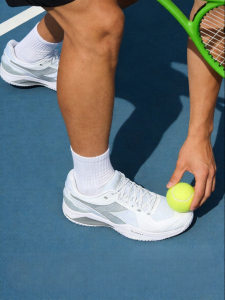 Shock Absorbing Tennis Sports Shoes Mesh Fabric