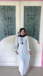 ZIVANA MAXY DRESS CRINGKEL MIX BORDIR VIRAL - GAMIS LEBARAN CRINKLE WANITA DEWASA MODEL TERBARU