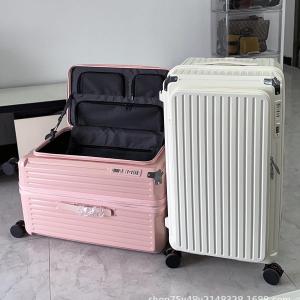2025 New Large Capacity Side Open Cover Luggage Male PC Pull Rod 28 Inch Password Travel Suitcase 20 Inch Boarding Box