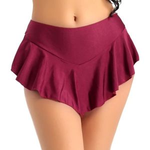 Low Waist Sports Short Skirt Womens Solid Color Street Style Summer Fashion Mini Skirt Pure Color Low Rise Sporty Skirt