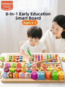 TONGMUXING | Developmental Montessori Toy for 0-3 Years Shape Matching and Puzzles