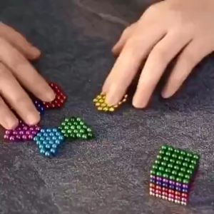 Dcawin 216pcs 5mm/3mm Magnetic Ball Cube  Colorful Magnetic Ball Childrens puzzle DIY game toys