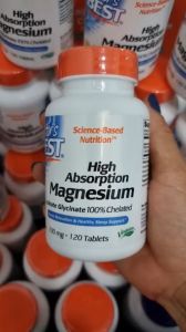 Doctors Best High Absorption Magnesium 100 mg 120  viên nén - NĂNG LƯỢNG VÀ GIẤC NGỦ