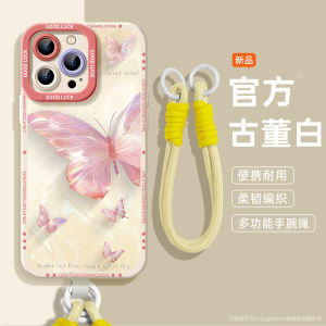Creative Butterfly Silicone Phone Case for  15 14Pro Max Liquid IP13 12Pro 11 XR Full Cover Protection 8Plus 7P SE Girls Cute