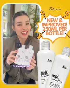 FOR HAIR LOSS - New BEL0 Thick & Shiny Shampoo FREE Conditioner