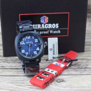 Jam Tangan Pria Miragros 6006M: Desain Elegan & Tanggal Aktif