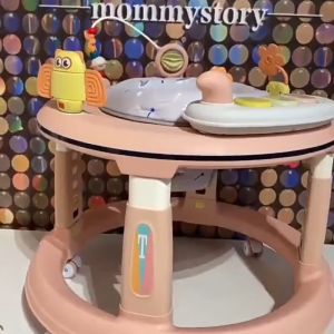 Local Stock Baby walker with music Adjustable Heights walker baby murah Pejalan kaki bayi baby Push Walker with table 1-year warranty