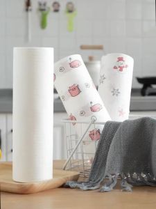 Kitchen paper towels washable grease removal disposable dishcloths absorbent and oil-absorbent wipes Reusable