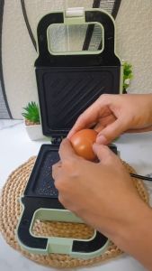 DFANCCIE Sandwich Maker Breakfast Machine Multifungsi Pemanggang Roti Toaster