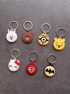 Cartoon Bear Rabbit Compatible AirTag Protective Case Winnie the Pooh KT Cat Anti-Lost Device Silicone Soft Cover