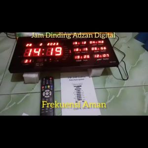 JAM AZAN OTOMATIS DIGITAL LED Jadwal Solat Jam LED Mushola Adzan&Iqomat