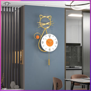 HKStorage European Light Luxury Wall Clock Living Room Fashion Modern Simple Clock Wall Hanging Home Decoration Creative Clock Watch