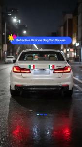 Tem Dán Xe Hình Cờ Mexico Phản Quang Cảnh Báo An Toàn Ban Đêm Keo Dính Chắc Chắn Dán Cốp Xe Phụ Kiện An Toàn Đường Bộ Lý Tưởng