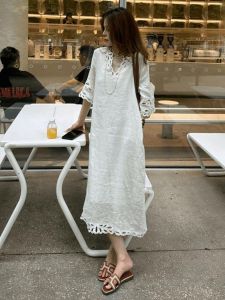 SHANGSHA | Elegant Luxury White Dress