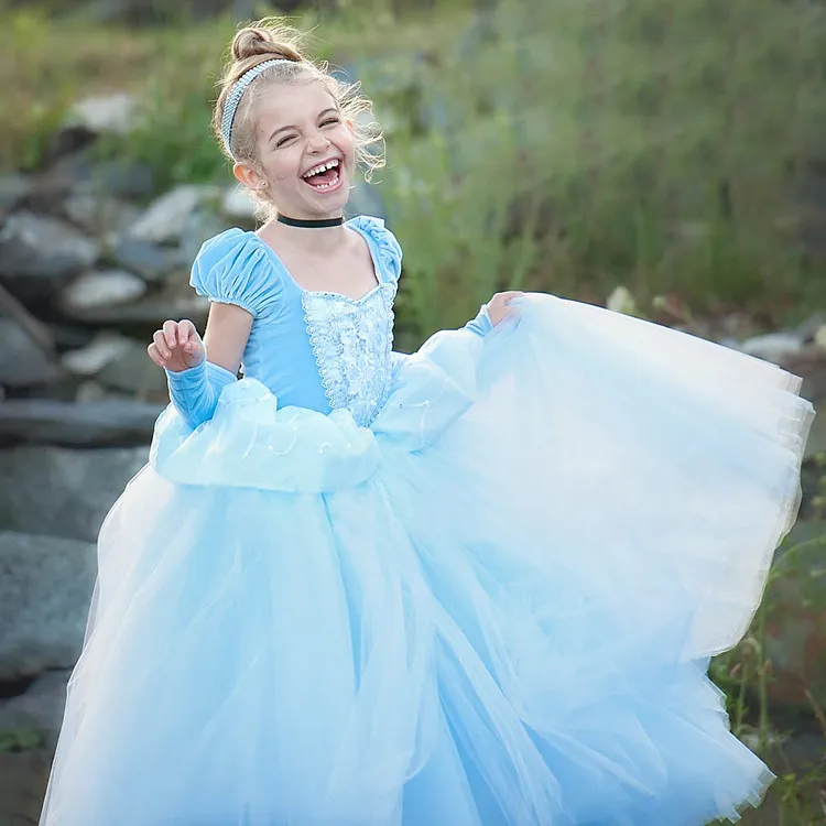 Cinderella Disney Princess Dress Cinderella Gown For Baby Girl HAWEE Little Girls Cinderella Princess Dress, Puffy Cinderella Disney Princess Dress Cinderella Gown For Baby Girl HAWEE Little Girls Cinderella Princess Dress, Puffy