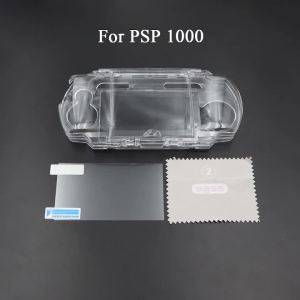 Clear Crystal Case Hard Shell For PSV 1000 2000 Transparent Protection Cover For PSP1000 2000 3000 With Screen Protector Film