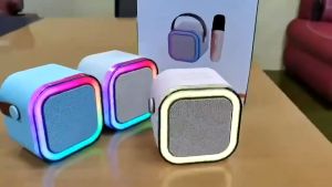 Bộ Loa Bluetooth + 2 Mic Không Dây Mini Hát Karaoke Tại Nhà K12 Có Thể Thay Đổi Giọng Dễ Sử Dụng - BẢO HÀNH 1 ĐỔI 1 từ MƯỜNG THANH ROYAL