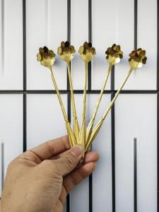 Sakura Petal Stainless Steel Coffee Spoon Dessert Stirring Spoon Creative Long Handle Spoon Sweet Treats Dining Utensils