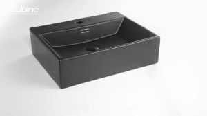 Rubine x sgPlumbMart VENTO 50M Wall Hung / Countertop Ceramic Basin 500x420x145mm Toilet Bathroom Basin Table Top Basin