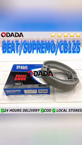 ODADA TTGR Motorcycle Brake Shoes For BEAT CARB/FICB125CLICK125/150 V1 V2TMX 125 ALPHATMX SUPREMOTC125/150SCOOPY