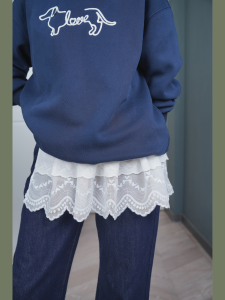 Váy Xếp Ly Cotton Trắng Đan Xen Thiết Kế Tươi Mới Váy Xếp Ly Cotton Thoải Mái Cho Thanh Thiếu Niên Mặc Hàng Ngày