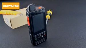 UNIWA F60 IP68 Waterproof 5300mAh 2.8’’ Android 9.0 Dual SIM PTT 2W Loudspeaker 4G Radio POC Radio NFC SOS Button