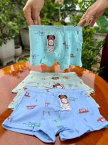 Sét 5 quần sịp đùi bé trai vải cotton mềm mại mặc thoải mái thấm hút mồ hôi 1811